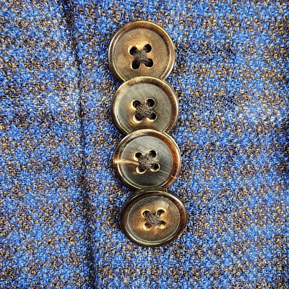 Joseph Abboud Men 50R Plaid Modern Fit Drago Wool Blazer Sport Coat Suit Jacket